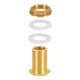 thumbnail image 5 of Conector de mamparo de latón, 3 juegos de conector de tanque de latón con rosca macho de 3/8 y 1/2 pulgada con anillo, 5 of 5