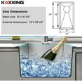 thumbnail image 6 of Black Undermount Bar Sink, 10 x 18 inch Undermount Bar Sink, Small Bar Sink for RV, 18 Gauge Stainless Steel Black Bar Sink with Strain, 6 of 6