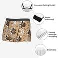 thumbnail image 3 of Yiaed Snake And Flower Print Men's Soft Cotton Boxer Shorts Breathable Boxers Underwear Moisture-Wicking Underwear Stretch Boxer Briefs for Man-Small, 3 of 5