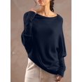 thumbnail image 6 of Women'S Fall Sweaters 2025 Casual Long Batwing Sleeve Loose Off Shoulder Knit Pullovers Jumper Tops  One size, 6 of 7