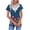 Multicolor#38, variant on cocolona Womens Summer Tops Short Sleeve Lace V Neck T-shirt Fashion Casual Floral Print Tees Loose Tunic Blouses