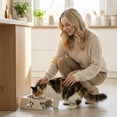 thumbnail image 5 of Low Profile Elevated Foldable Single Bowl Pet Feeder, Raised Dog Cat Bowl Stand for Neck Protection, for Small Dogs, 5 of 5