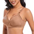 thumbnail image 5 of Diufon Wireless Comfortable Bra for Women Everyday Plus Size V Neck Full Coverage Bras Soft Breathable Bralettes, 5 of 7