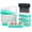 Cyan Blue, variant on Mini Loaf Pans with Lids 25 Pack, 6.8oz Individual Cake Tins Foil Baking Pan for Small Bread Loaves, Disposable Muffin Cups Little Aluminum Containers for Christmas Baking Gifts -Red