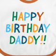 thumbnail image 4 of Inktastic Happy Birthday Daddy Boys or Girls Baby Bib, 4 of 4