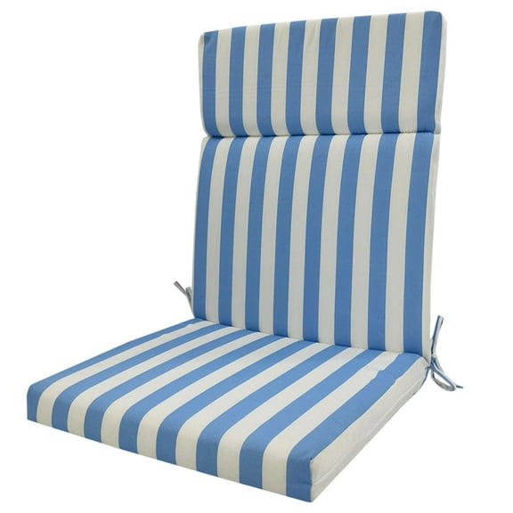 Outdoor Indoor Water Resistant Seat & Back Cushion Set - Patio Dining Chair Cushions with Removable Cover, Waterproof Fade-Resistant for Camping, Beach, Picnic, Office, and Travel Use