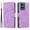 Purple, variant on Flip Case For FLOODKING Motorola Edge 50 5G Card Slots and Kickstand Function Skin Feel Leather