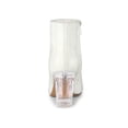 thumbnail image 2 of Unique Bargains Women's Clear Heel Pointed Toe Block Heel Ankle Boots, 2 of 7