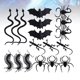 thumbnail image 3 of 18 piezas de araña simulada para decoraciones de Halloween., 3 of 3