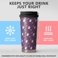 thumbnail image 2 of 18oz Double Drinking Coffee Mug – Vacuum Insulated Stainless Steel Travel Cup with Leakproof Lid, 316 Steel Thermos Tumbler for Hot & Cold Beverages, 2 of 7