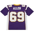 thumbnail image 3 of Men's Mitchell & Ness Jared Allen Purple Minnesota Vikings 2011 Legacy Replica Jersey, 3 of 7