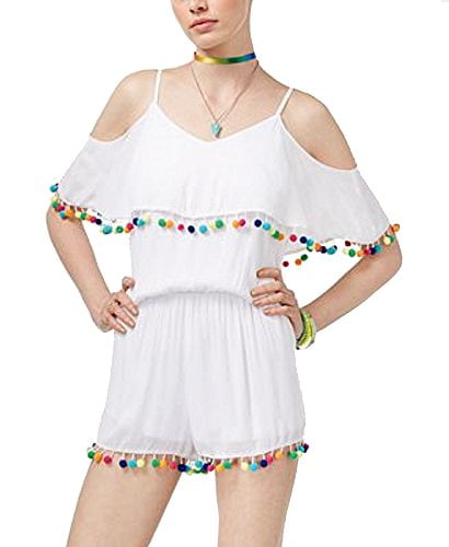 The Edit By Seventeen Juniors Cold-Shoulder Jumpsuit