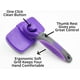 thumbnail image 5 of Cepillo autolimpiante - Elimina suavemente la capa interior suelta, las esteras y el cabello enredado - A su perro o gato le encantará que lo cepillen con el cepillo de aseo Ormromra WRMH-347, 5 of 6