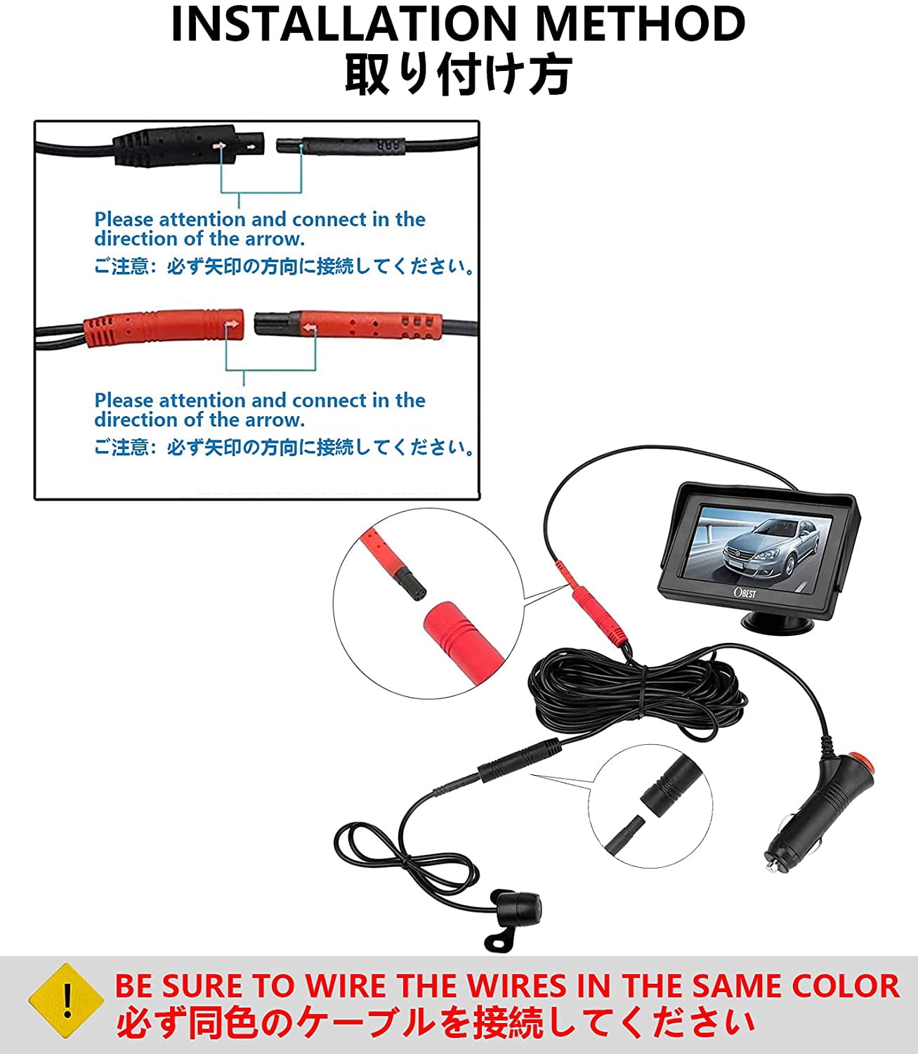 4Pin Backup Camera Verlengkabel 15M - Stabiele Signaal Kabel Voor Truck, RV En Dash Cam
