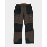 Caterpillar Men's Trademark Work Pants Built from Tough Canvas Fabric with Cargo Space, Classic Fit, Dark Earth/Black, 46W x 32L
