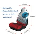 thumbnail image 5 of Cauagu Stylish Polar Bear Sunglasses Print Car Seat Covers,Universal Automotive Seat Covers Car Seat Protectors Easy to Install Car Cover Car Accessories Auto rucks Van & SUV-2 PCS, 5 of 9