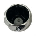thumbnail image 2 of Soft Serve Ceramic Pot - 4" x 3" - Chrome, 2 of 2