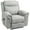 Grey, variant on HOMCOM Manual Recliner Chair with 8 Vibration Massage, Side Pockets, Grey