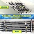 thumbnail image 6 of Rush Creek Creations Reel Salty Marine Grade Saltwater Fishing Rod Holder Wall Ceiling Mount Rack 11 Rod Capacity Waterproof UV Resistant for Offshore Inshore Garage Dock Storage Organizer, 6 of 8