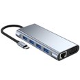 thumbnail image 1 of Estación de acoplamiento inteligente 11 en 1 Adaptador de concentrador USB3.0 PD 87W para computadoras portátiles Tablet Likrtyny Para estrenar, 1 of 7