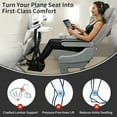 thumbnail image 4 of Airplane Foot Rest Hammock for Flight, Adjustable Foot Rest Under Desk, Portable Wide Foot Support for Long Trips & Office, Travel Essentials, Best Airplane Gadgets & Travel Gifts (2 PC), 4 of 7