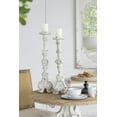 thumbnail image 3 of CC Home Furnishings Weathered Magnesia Pillar Candle Holder - 27.5", 3 of 8
