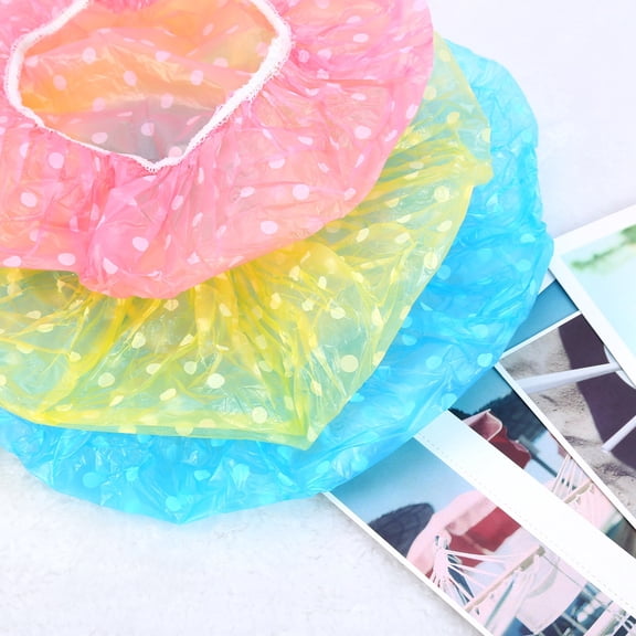 3pz Impermeabile Gorros de Ducha para Mujer, Gorra de ba?o Sombrero de ba?o Gorros para Regadera EOTVIA  No