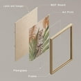 thumbnail image 4 of PixonSign Framed Wall Art Cheetah Cat Animal Safari Posters, Set of 4 Tropical Island Rainforest Monstera Leaf Palm Tree Leaf Illustrations, Adhesive Canvas Prints for Home Decor - 11"x14" Natural, 4 of 5