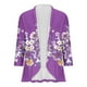 thumbnail image 4 of Cárdigan de mujer con estampado sin posicionamiento, de moda, holgado, de encaje, top de poliéster para mujer, 4 of 4