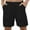 Black, variant on Akafmk Summer Mens Workout Shorts Plus Size Athletic Running Shorts Loose Fitting Quick Dry Breathable Outdoor Sports Shorts, Sizes S-5XL