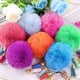 thumbnail image 4 of 320 Piezas Pom Pom Tassel Set Pom Pom Balls Dorado Key Ring Faux Fur Pom Pom para Proyectos de Bricolaje, Color Aleatorio, 4 of 5