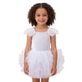 thumbnail image 2 of Coerni Toddler Ballet Leotard Ruffle Sleeve Tulle Tutu Dress Boho Ballerina Outfits Girls Birthday Holiday Dresses Wedding Clothes, 2 of 5