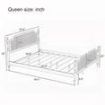 thumbnail image 4 of Natural Rattan & Solid Pine Bed Offering Rustic Retro Charm and Optimal Sleep, 4 of 10