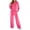 Hot Pink, variant on Mifsaly Women's Velour Tracksuit Set 2 Piece Elastic Waist Full Zip Hoodies And Wide Leg Pants Fall Daily Athletic Warm Lounge Matching Outfits