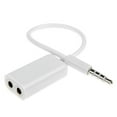 thumbnail image 4 of 3.5mm Headset Headphone Splitter Earphone Speaker Audio Y Adapter 2-Port White RZZ for Samsung Galaxy S5 Active, Mini Sport (SM-G860P) S6 Active S906L, S7 Active, Sol Tab 2 10.1 7 3 10.1 GT-P5210 7.0, 4 of 5