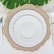 Efavormart 12 Pack | 7.5" White Flair Rim Plastic Dessert Appetizer ...