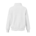thumbnail image 5 of Mitankcoo Girls Full‑Zip Jacket Stand Collar Raglan Sleeve Sweatshirt Coat with Thumb Holes & Pockets Casual Loose Outerwear, 5 of 7
