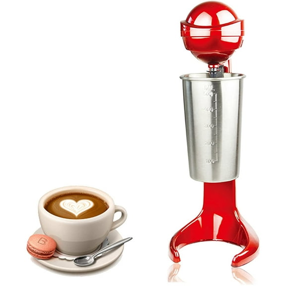 Electric Milkshake Maker Red Stainless Steel Mixing Cup Drink Mixer 110V 60Hz Ice Cream Maker 100W Milkshake Juicers