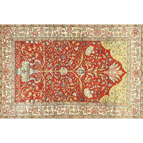 Ahgly Company Indoor Rectangle Traditional Brown Gold Animal Area Rugs, 5' x 8'