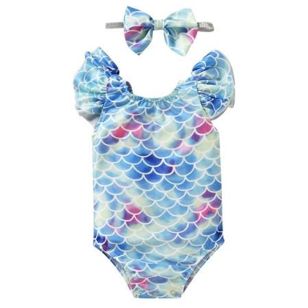

adviicd Teen Swimsuit Girl s Cute Two Piece Swimsuit V Neck Spaghetti Strap Wireless Bikini Set Light Blue 2 Years
