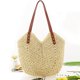 thumbnail image 4 of Bolso de playa tejido hueco para mujer, bolsos de hombro bohemios tejidos a mano, bolso de cesta, bolso de paja, bolso de rafia, bolso de paja de verano con cremallera y, 4 of 5
