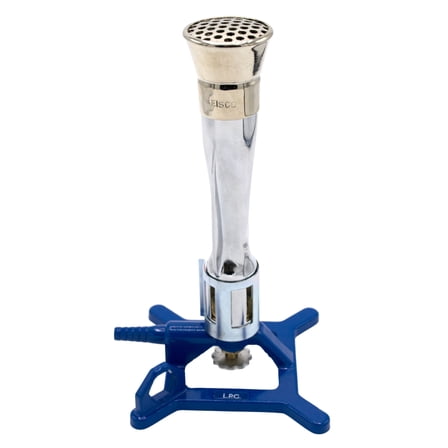 Eisco Scientific No Tip Bunsen Burner,Meker,LP Fuel CH0996LP