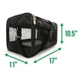 thumbnail image 2 of Sherpa Travel Original Deluxe Airline Approved Pet Carrier - Medium, Black Lattice Stitching, 2 of 10