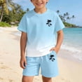 thumbnail image 6 of shqvo Girl Outfits 10-12,Girls Summer Gradient Print Lightweight Playful Outfit Set With Bright Patterns for Kids And Toddlers, 6 of 7