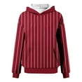 thumbnail image 6 of Uootdi Hoodies for Women Oversized Long Sleeve Trendy Striped Sweatshirts Y2K Hoodies Jackets with Pocket Fall Fashion Gift, 6 of 7