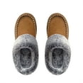 thumbnail image 6 of FREISTERN Women's Fuzzy House Slipper Warm Scuff Memory Foam Slip on Indoor Outdoor House Shoes, 6 of 6