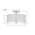 thumbnail image 2 of SAFAVIEH Kora 3-Light Quatrefoil 15 in. Dia. Flush Mount, Silver, 2 of 6