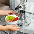 thumbnail image 3 of Serving Tray Dessert Tray Platter for Cabinet Kitchen Countertop Living Room Clear, 3 of 9
