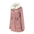 thumbnail image 2 of Vedolay Winter Coats for Women Open Front Knit Coat Shrugs for Women 2023 Pink,L, 2 of 3