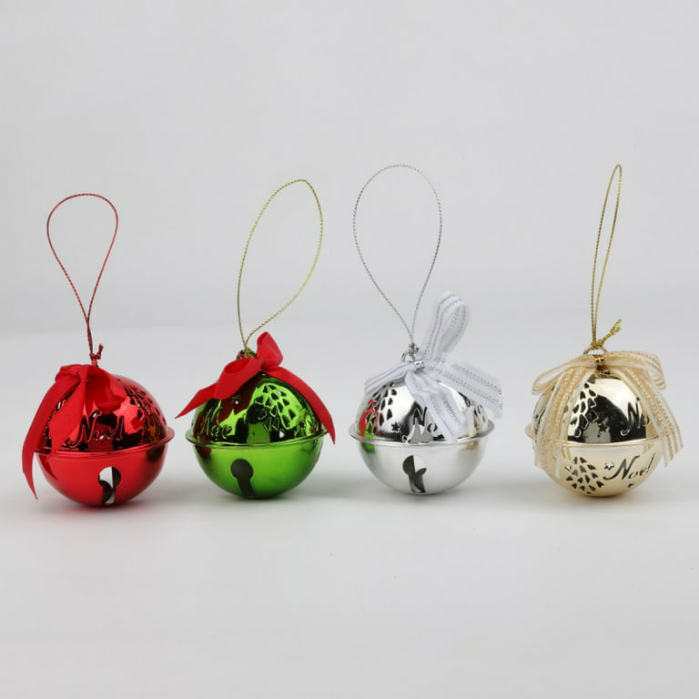  Craft Bells,20PCS Colorful Jingle Bells for Crafts,4 Colors  Mixed Christmas Bells with Spring Hooks Hanging Bells for Wind Chimes Pet  Bell Doorbell Wedding Christmas Decorations,1.65 x 1.5 Inch : Arts, Crafts